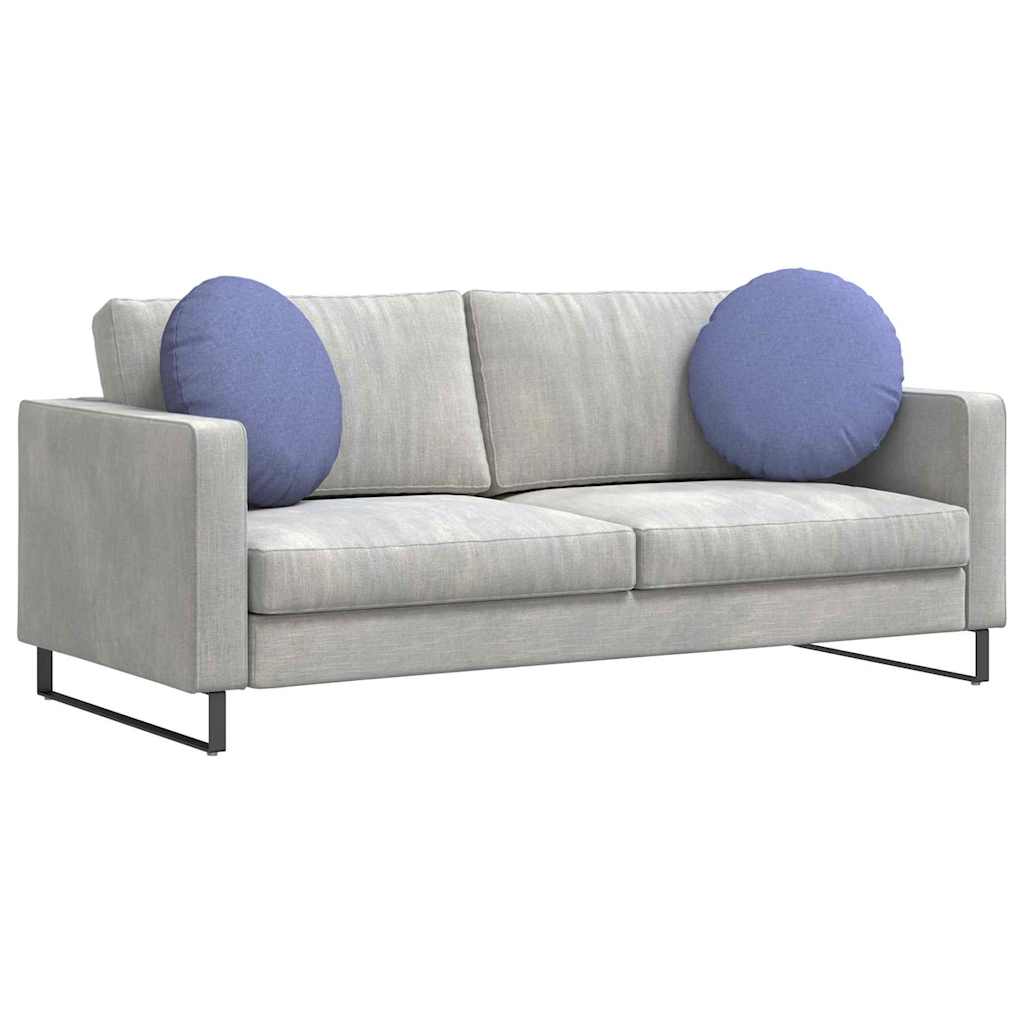 Jastučići za sjedenje 2 pcs Traper plava Ø50 x 19 cm tkanina