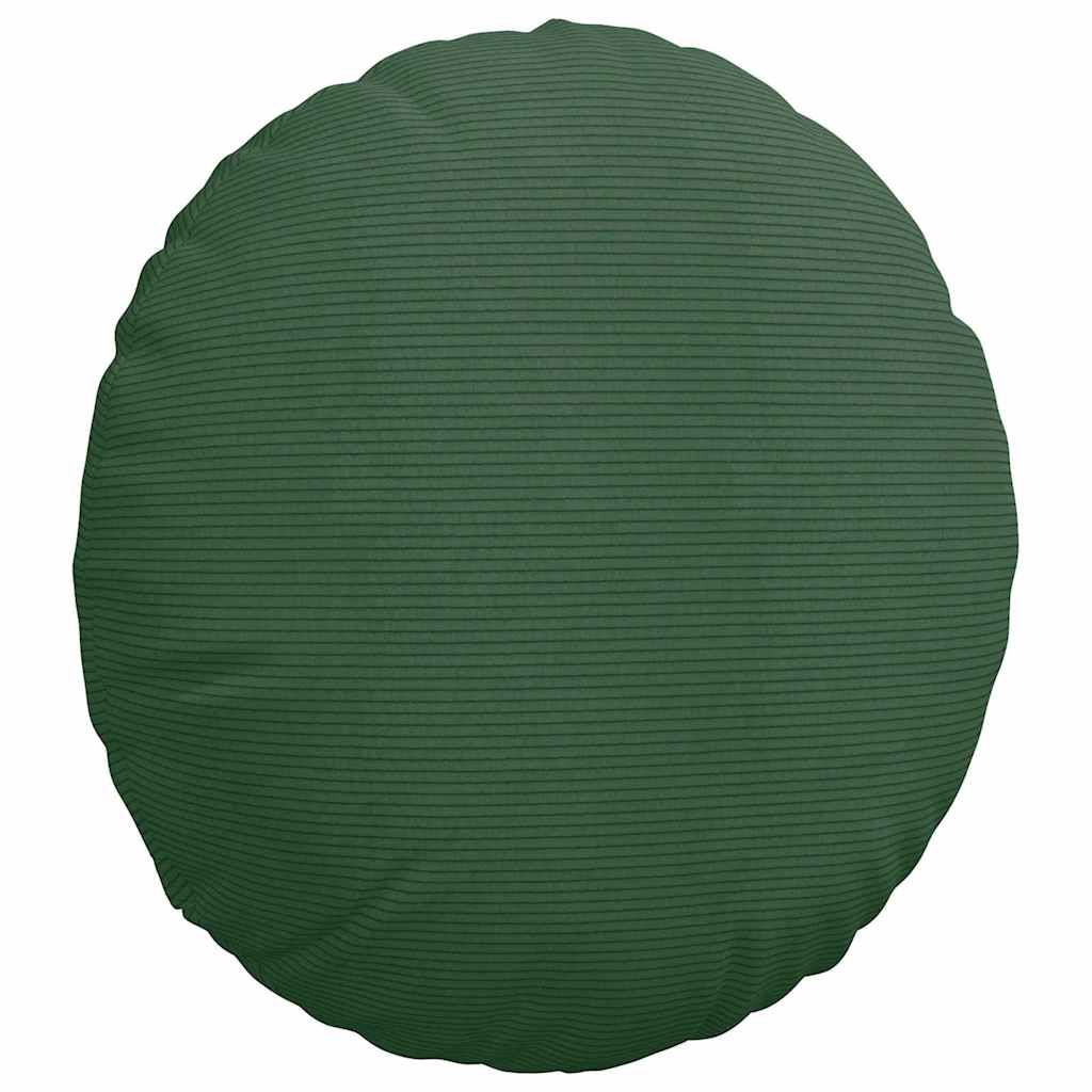 Jastučići za sjedenje 2 pcs Tamnozelena Ø50 x 19 cm