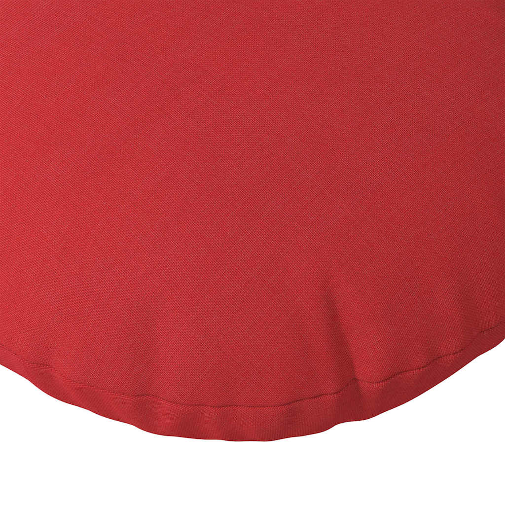 Jastučići za sjedenje 2 pcs Crvena Ø60 x 21 cm tkanina