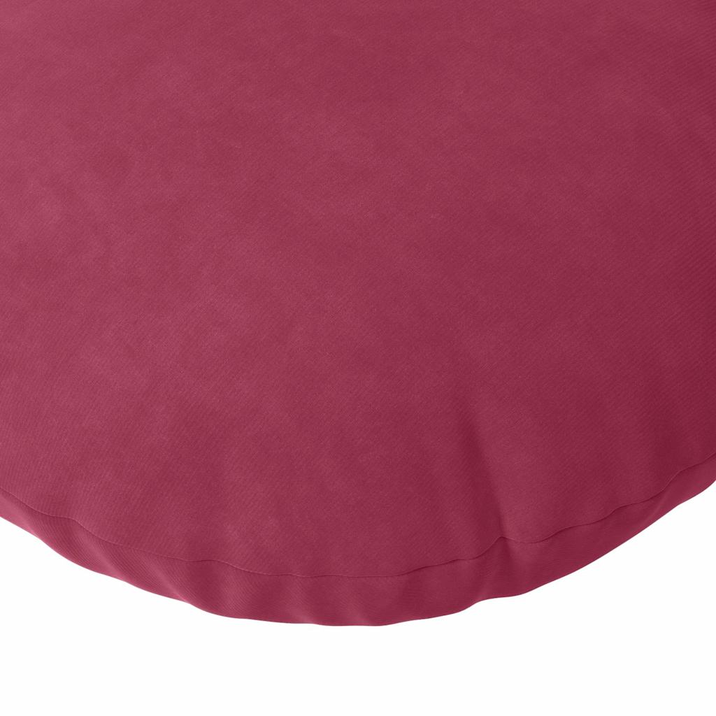 Jastučići za sjedenje 2 pcs Vinska crvena Ø60 x 21 cm Baršun