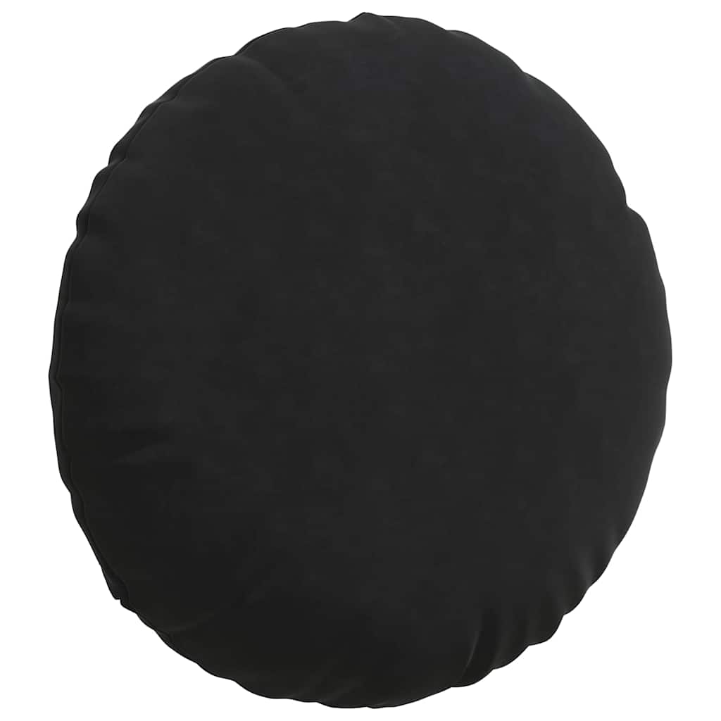 Jastučići za sjedenje 2 pcs Crna Ø60 x 21 cm Baršun