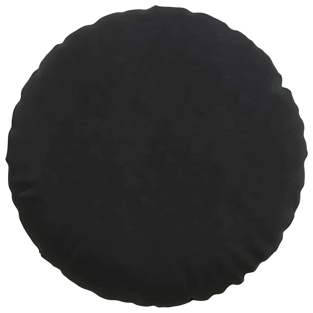 Jastučići za sjedenje 2 pcs Crna Ø60 x 21 cm Baršun