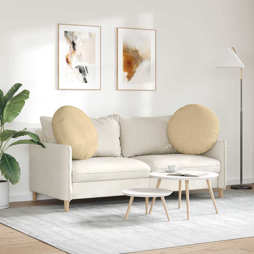 Jastučići za sjedenje 2 pcs Siva zelena Ø60 x 21 cm