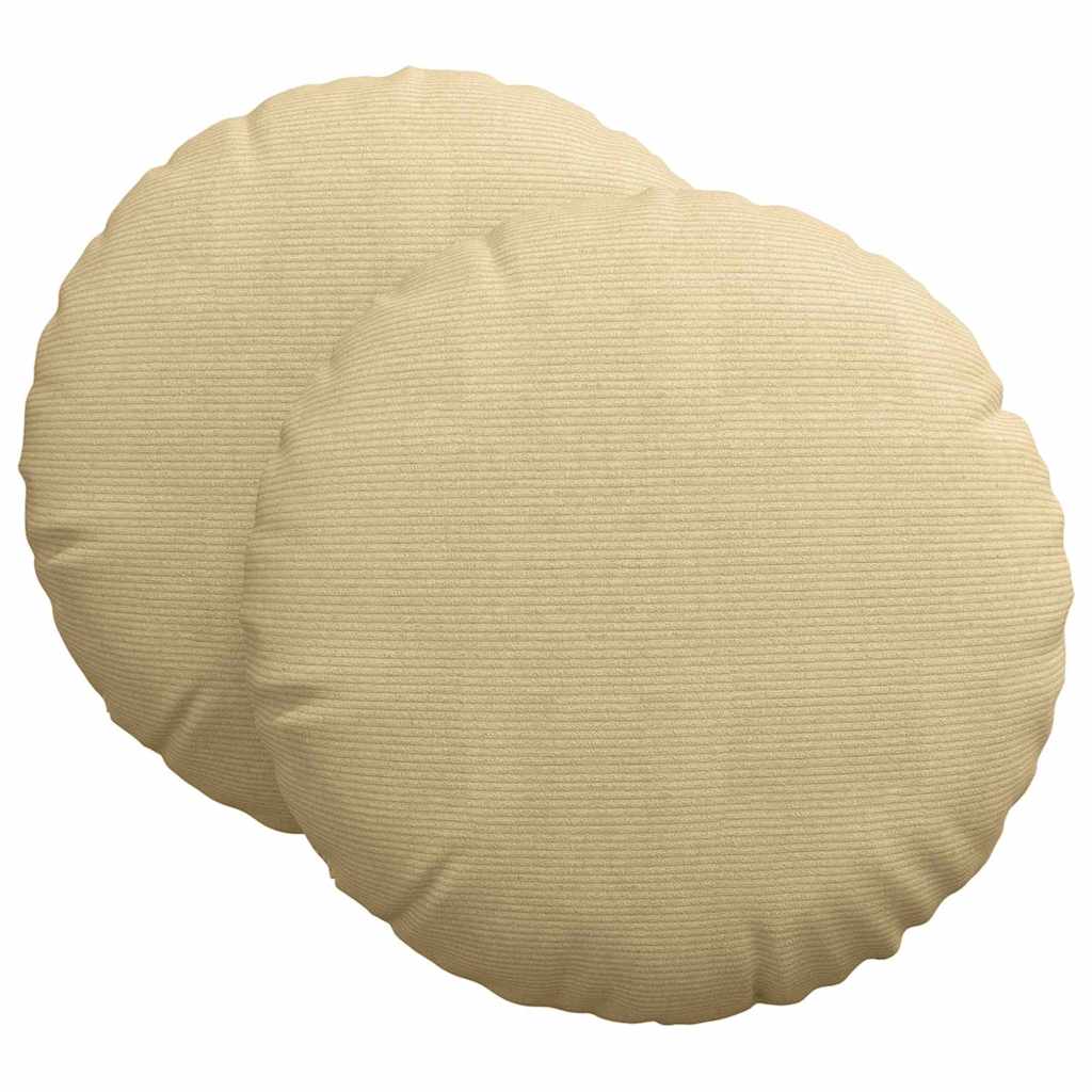 Jastučići za sjedenje 2 pcs Siva zelena Ø60 x 21 cm