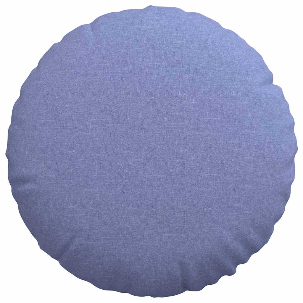 Jastučići za sjedenje 2 pcs Traper plava Ø80 x 29 cm tkanina