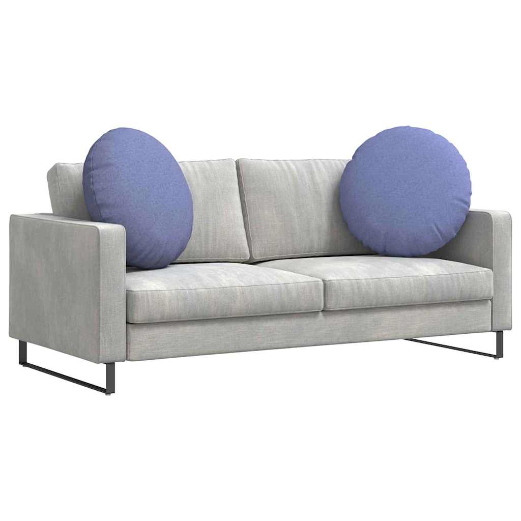 Jastučići za sjedenje 2 pcs Traper plava Ø80 x 29 cm tkanina