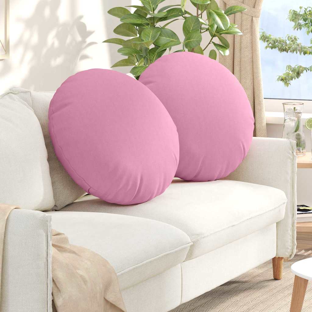 Jastučići za sjedenje 2 pcs Ružičasta Ø80 x 29 cm tkanina