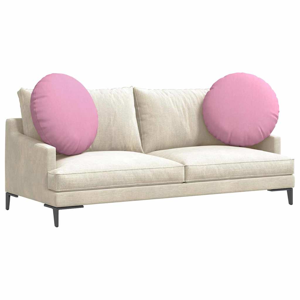 Jastučići za sjedenje 2 pcs Ružičasta Ø80 x 29 cm tkanina