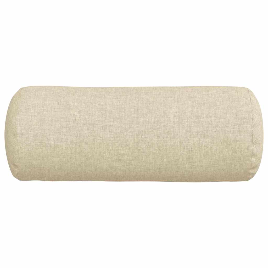Valjkasti jastučići 2 pcs Krema Ø 15 x 40 cm tkanina