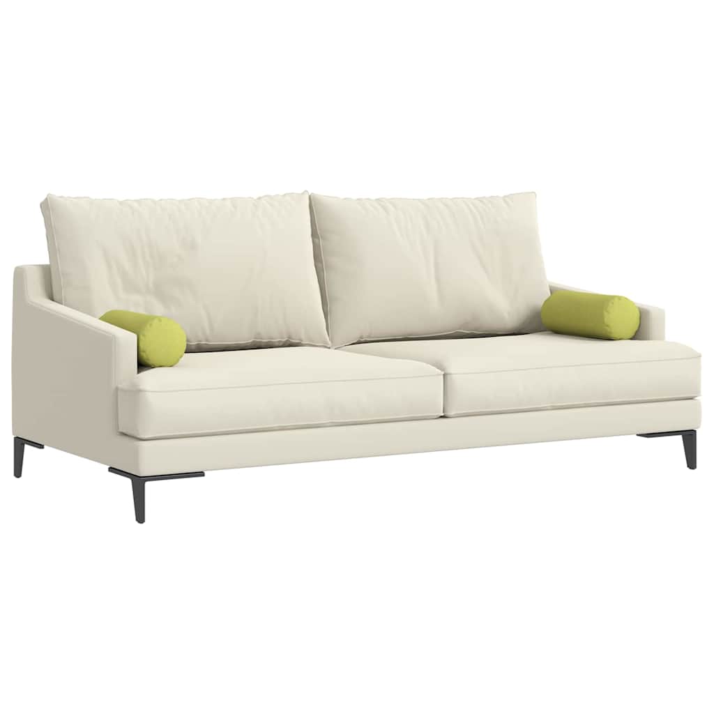 Valjkasti jastučići 2 pcs Svijetlo zelena Ø 15 x 40 cm tkanina