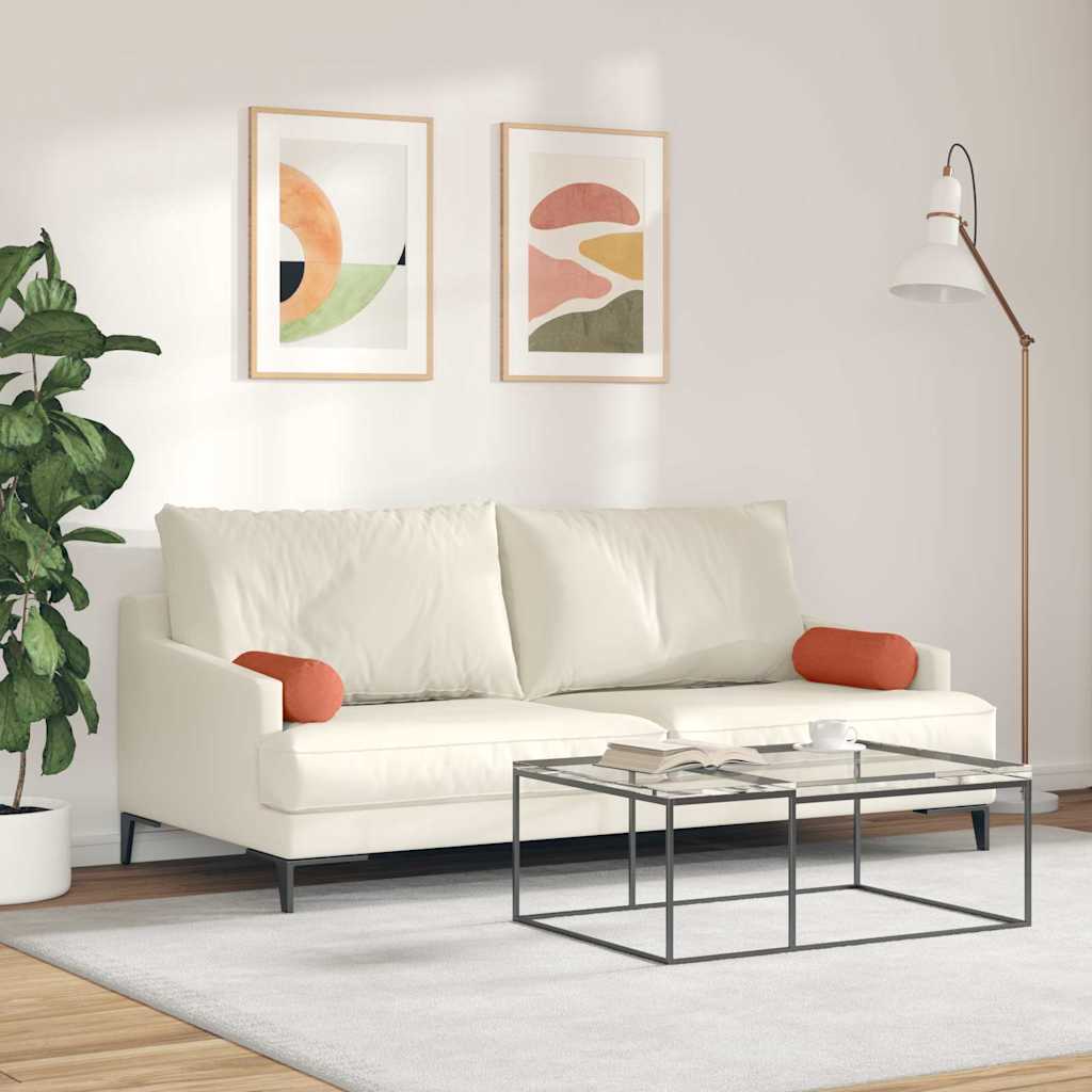 Valjkasti jastučići 2 pcs Crvena narančasta Ø 15 x 40 cm