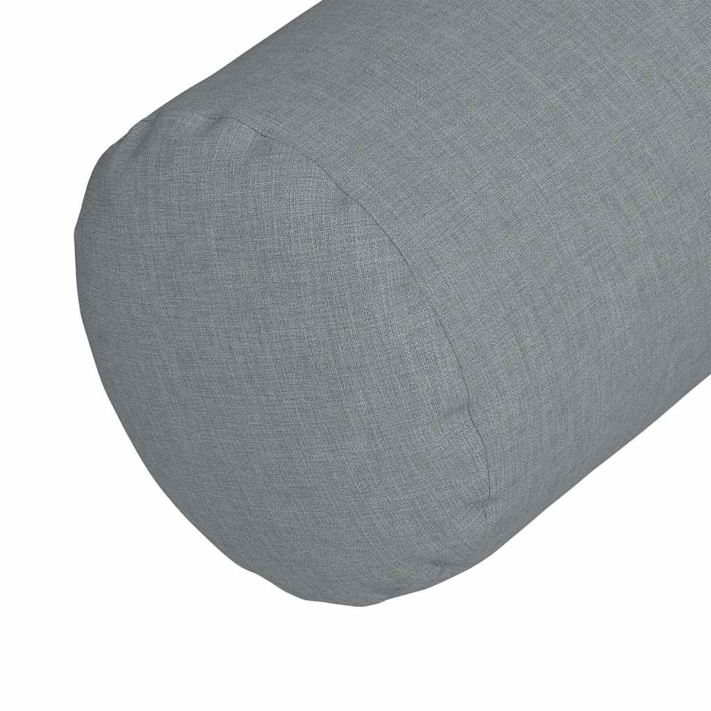 Valjkasti jastučići 2 pcs Svijetlo siva Ø 25 x 70 cm tkanina