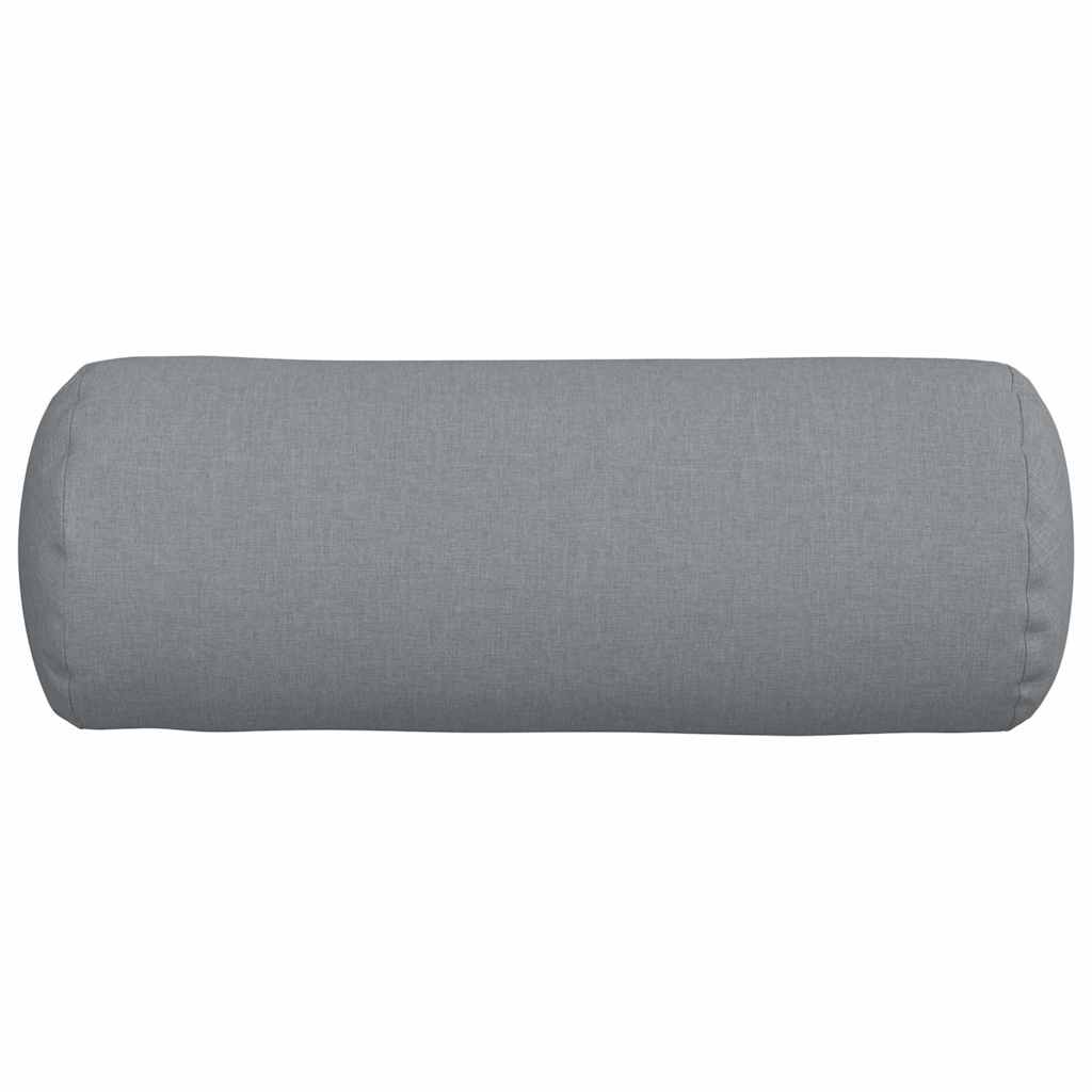 Valjkasti jastučići 2 pcs Svijetlo siva Ø 25 x 70 cm tkanina