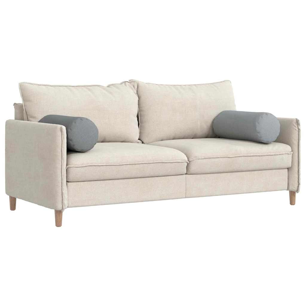 Valjkasti jastučići 2 pcs Svijetlo siva Ø 25 x 70 cm tkanina
