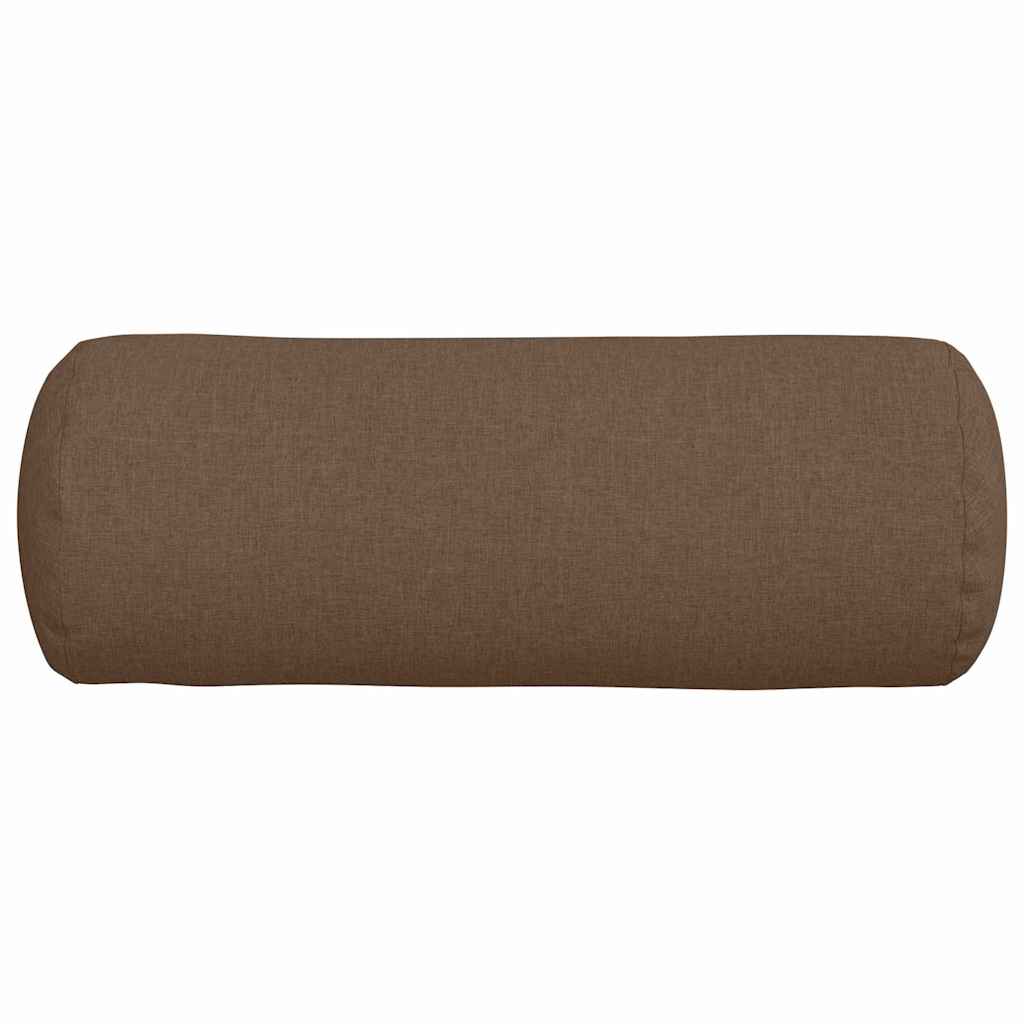 Valjkasti jastučići 2 pcs Smeđa Ø 25 x 70 cm tkanina