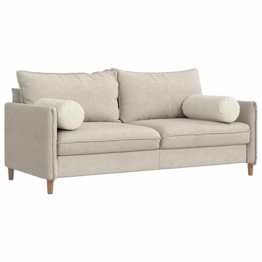 Valjkasti jastučići 2 pcs Krema Ø 25 x 70 cm Kordura tekstil