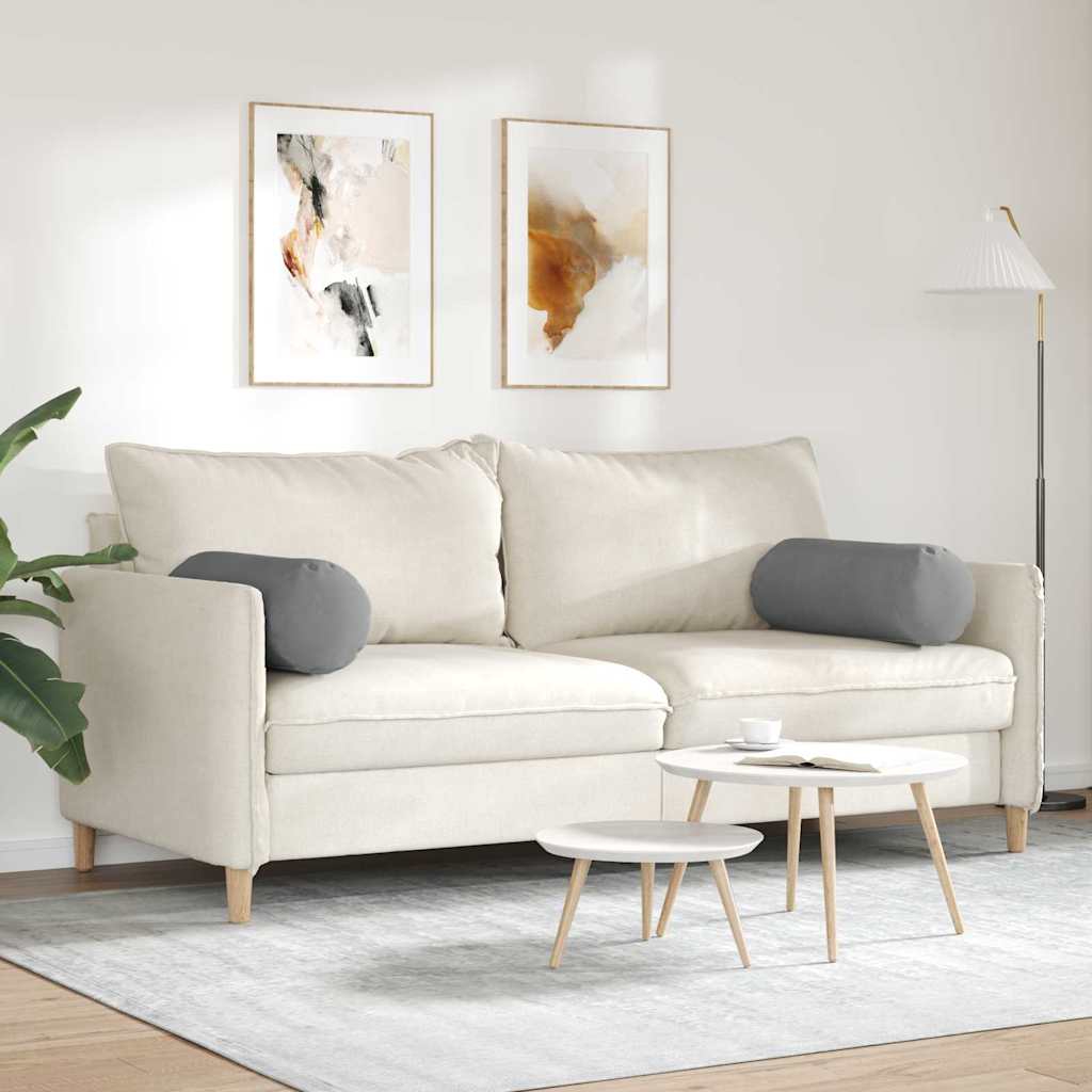 Valjkasti jastučići 2 pcs Tamno siva Ø 25 x 70 cm