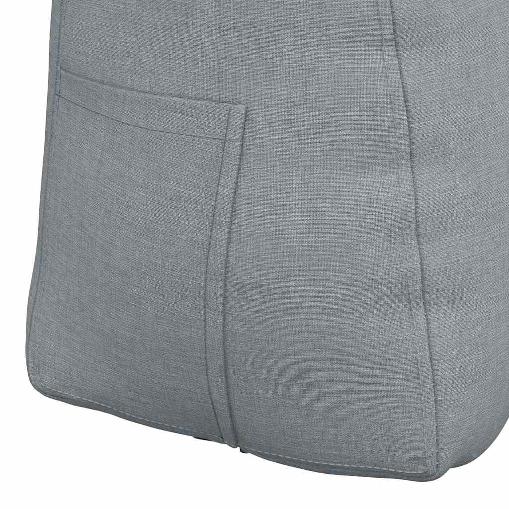 Jastuk za leđa Svijetlo siva 80 x 24 x 50 cm tkanina