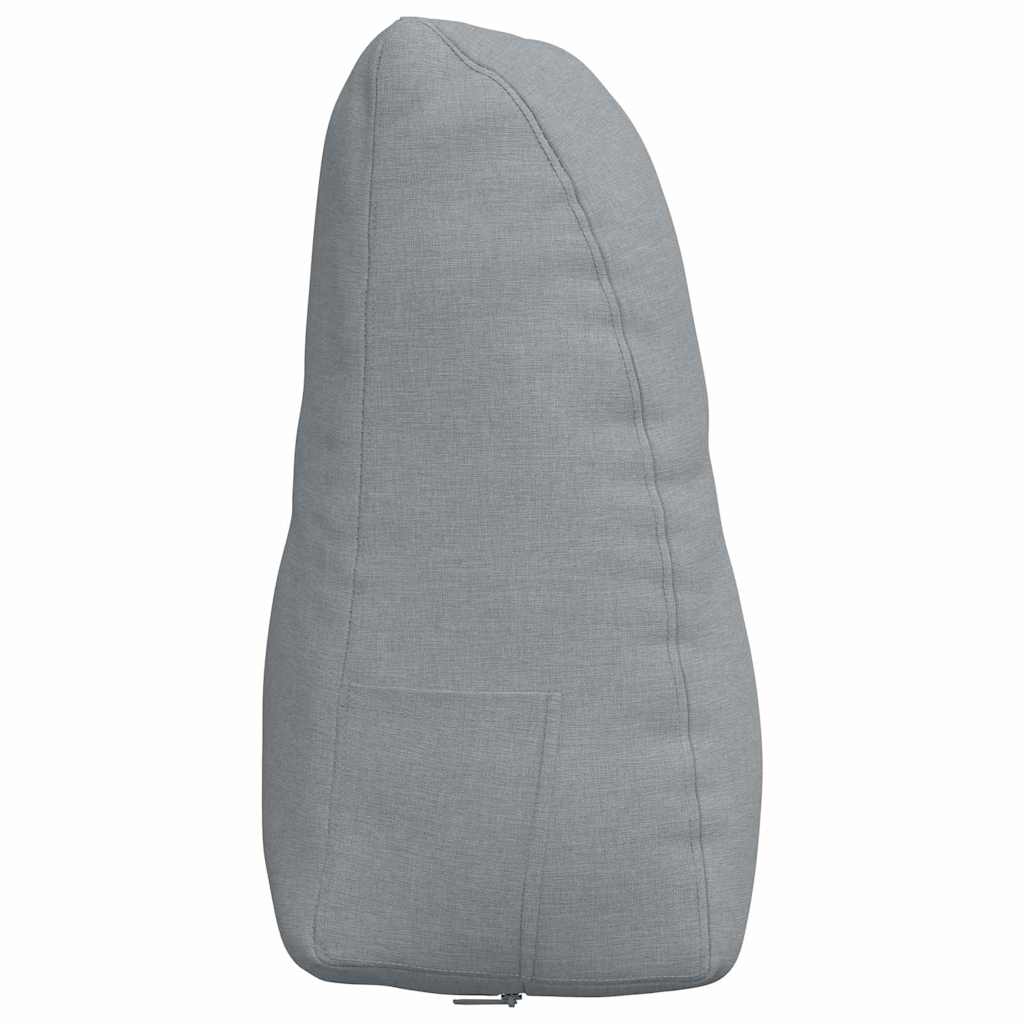 Jastuk za leđa Svijetlo siva 80 x 24 x 50 cm tkanina