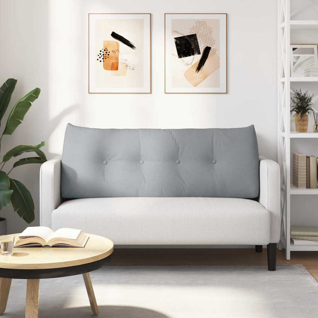 Jastuk za leđa Svijetlo siva 120 x 24 x 50 cm tkanina