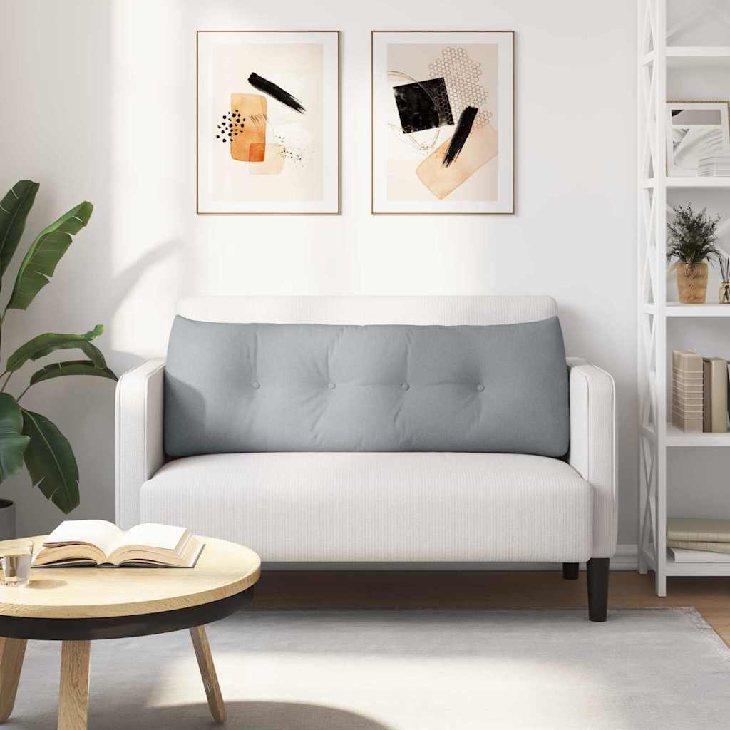 Jastuk za leđa Svijetlo siva 140 x 24 x 50 cm tkanina