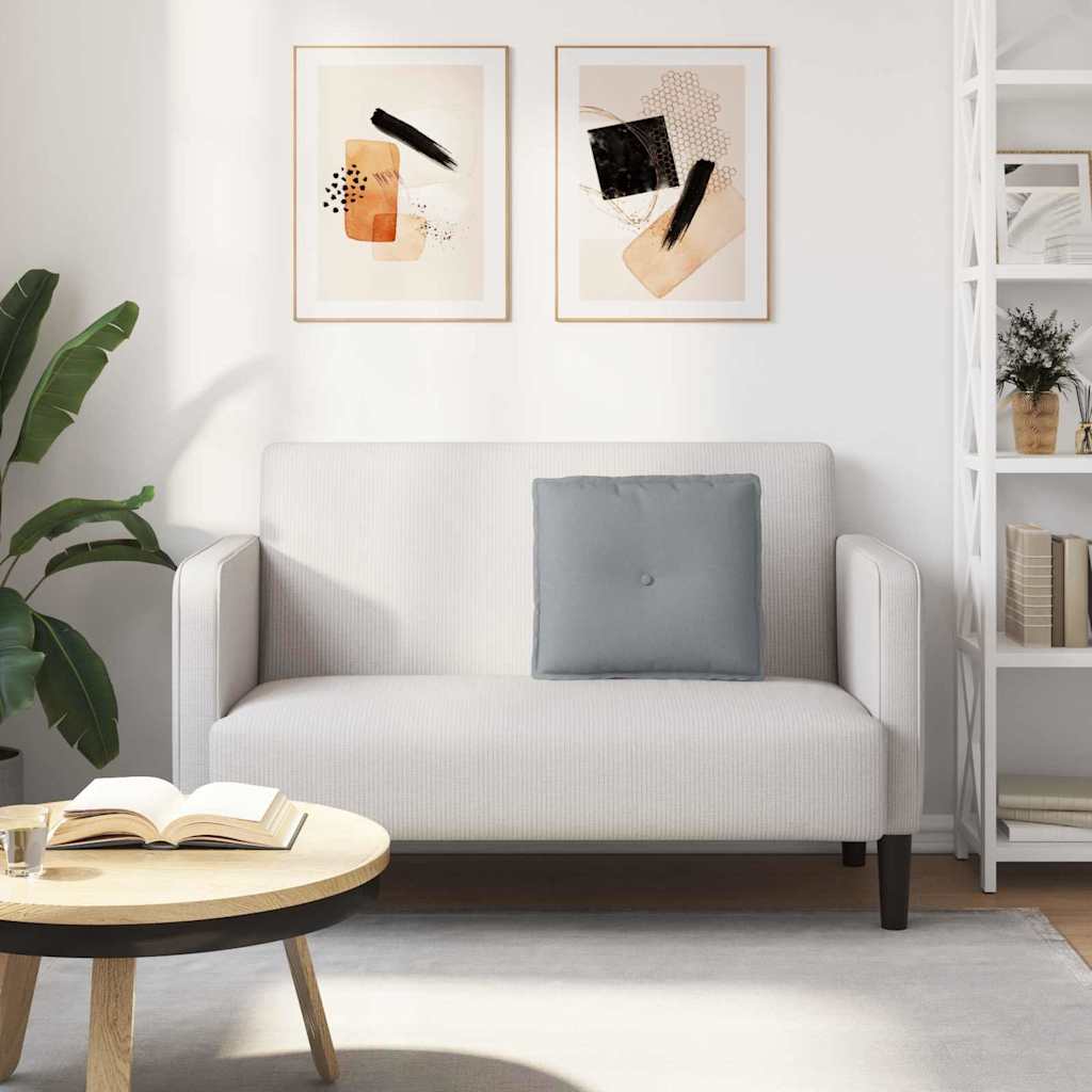 Jastuk za leđa Svijetlo siva 50 x 19 x 45 cm tkanina