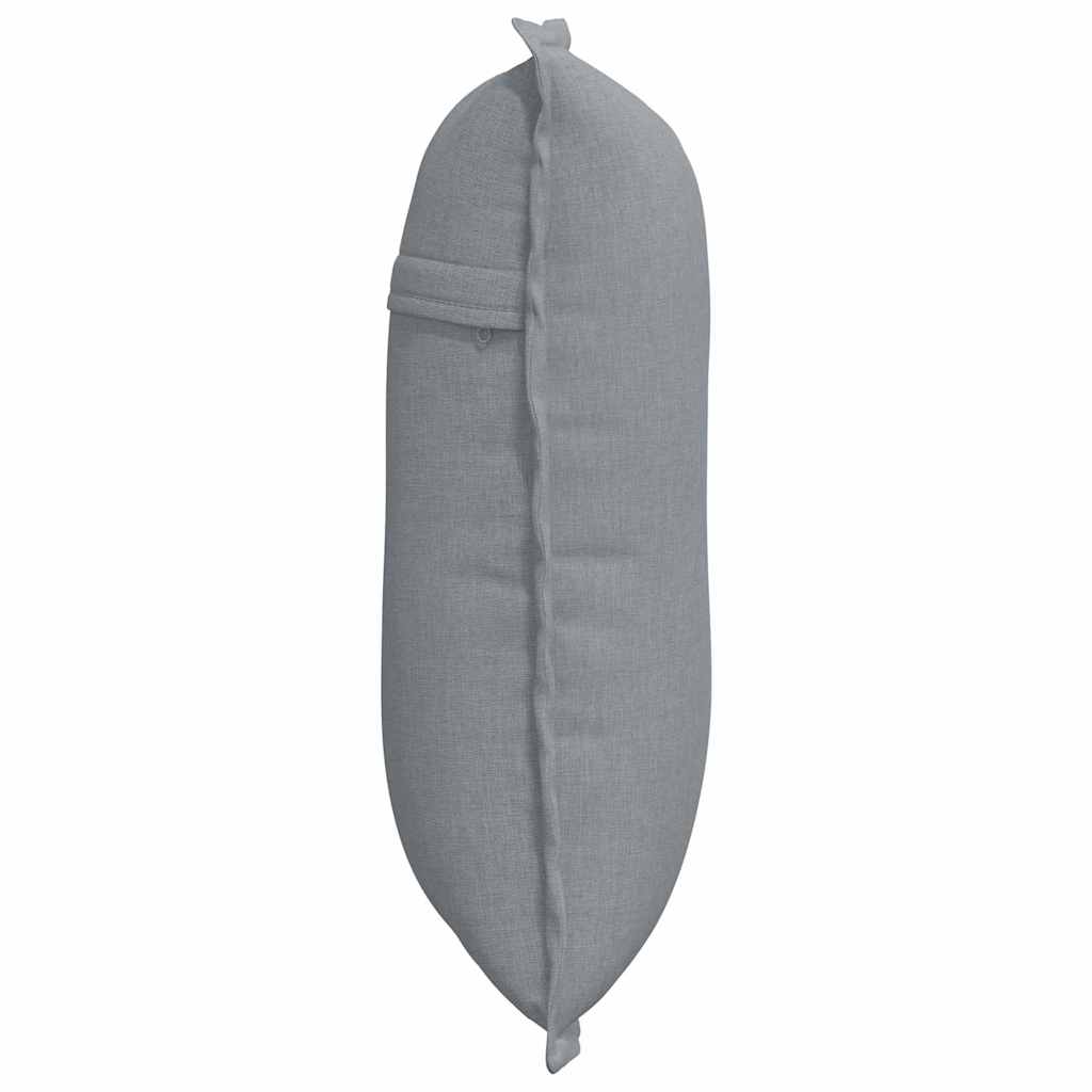 Jastuk za leđa Svijetlo siva 50 x 19 x 45 cm tkanina
