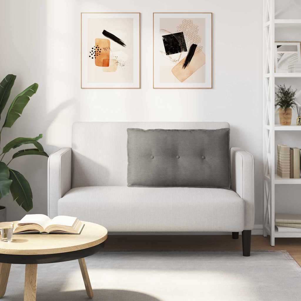 Jastuk za leđa Svijetlo siva 80 x 50 cm Kordura tekstil