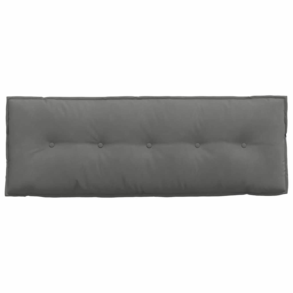 Jastuk za leđa Tamno siva 140 x 50 cm Mikrofiber tkanina