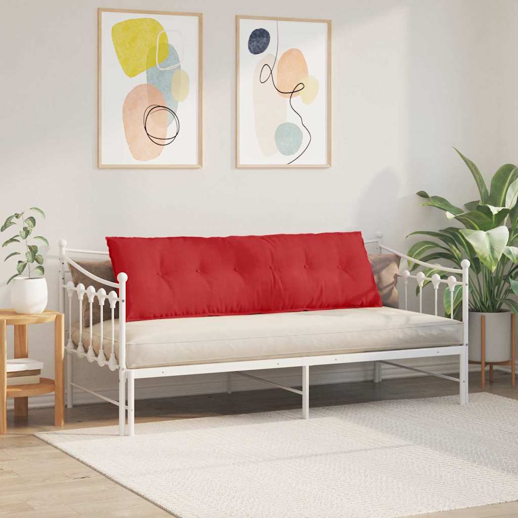 Jastuk za leđa Crvena 160 x 19 x 50 cm tkanina
