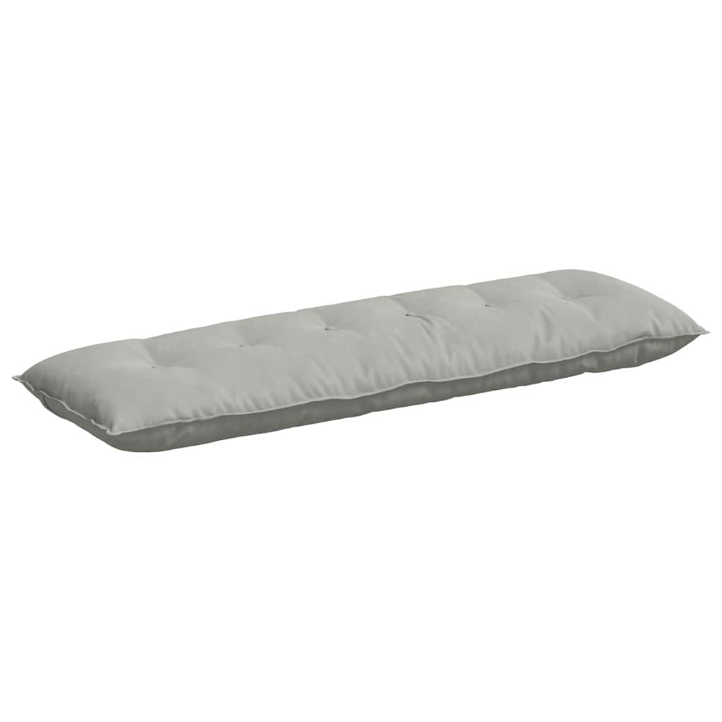 Jastuk za leđa Svijetlo siva 160 x 50 cm Mikrofiber tkanina