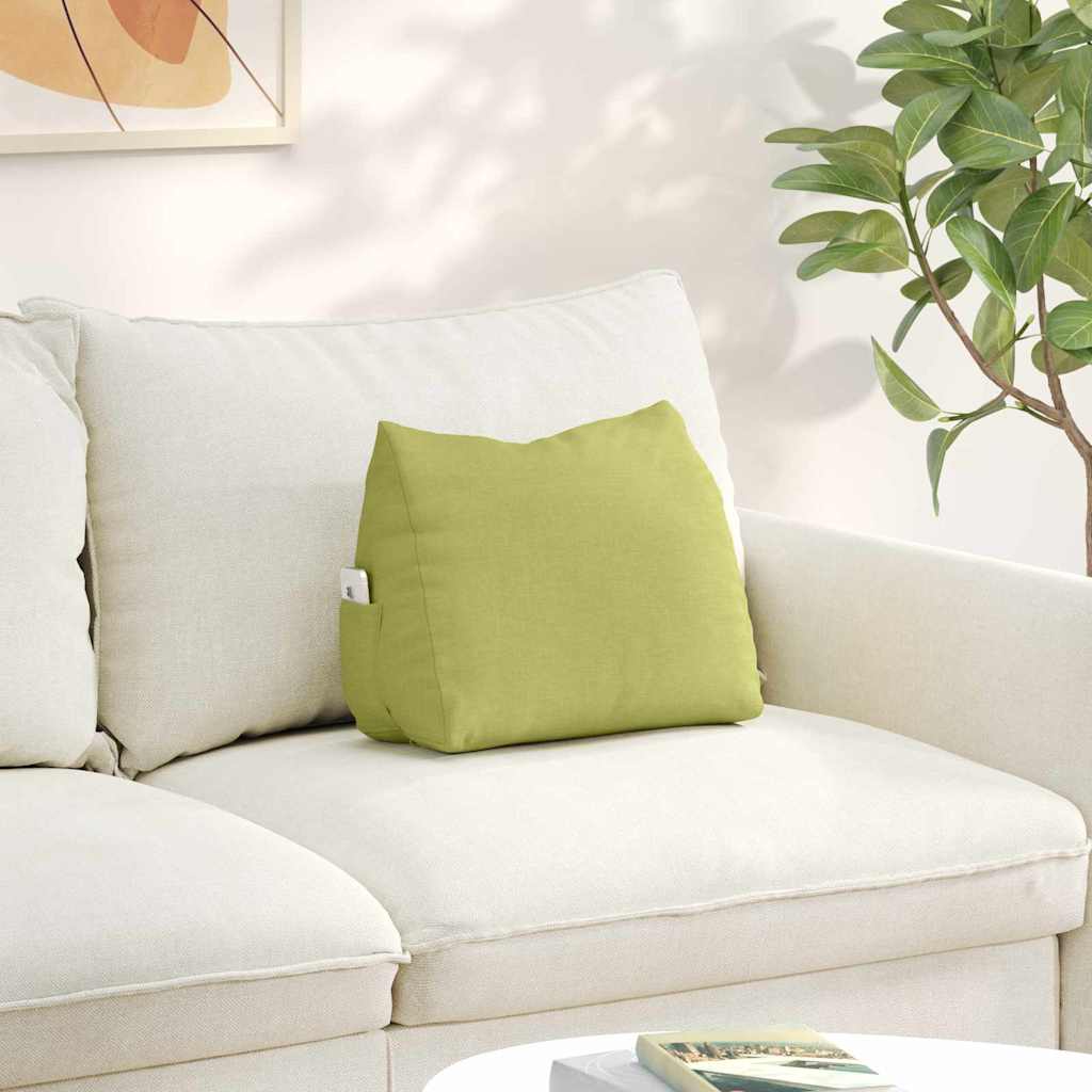 Jastuk za leđa Svijetlo zelena 45 x 20 x 35 cm tkanina