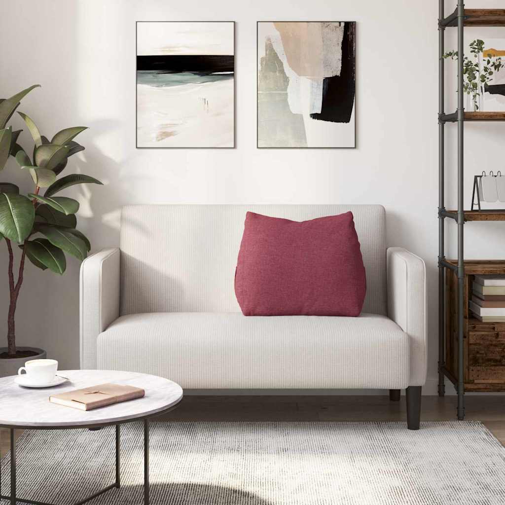 Jastuk za leđa Vinska crvena 60 x 20 x 50 cm tkanina