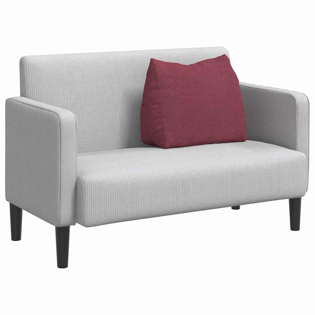 Jastuk za leđa Vinska crvena 60 x 20 x 50 cm tkanina