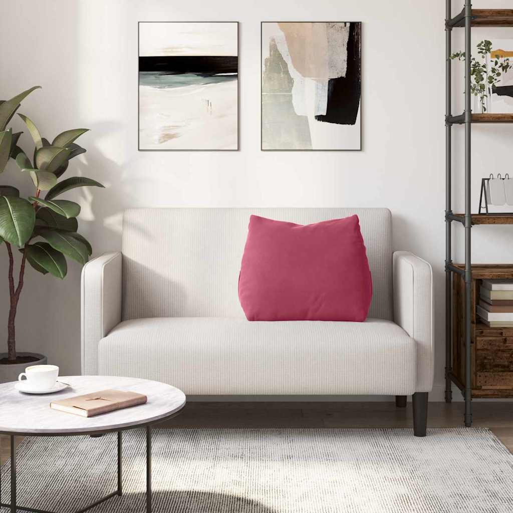 Jastuk za leđa Vinska crvena 60 x 20 x 50 cm Kordura tekstil