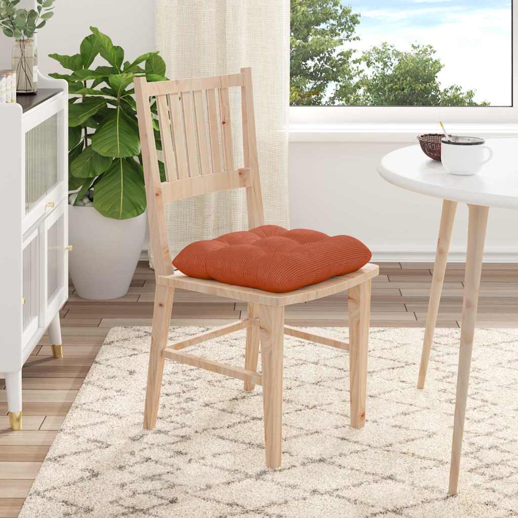 Jastučići za sjedenje 4 pcs Crvena narančasta 45 x 45 cm
