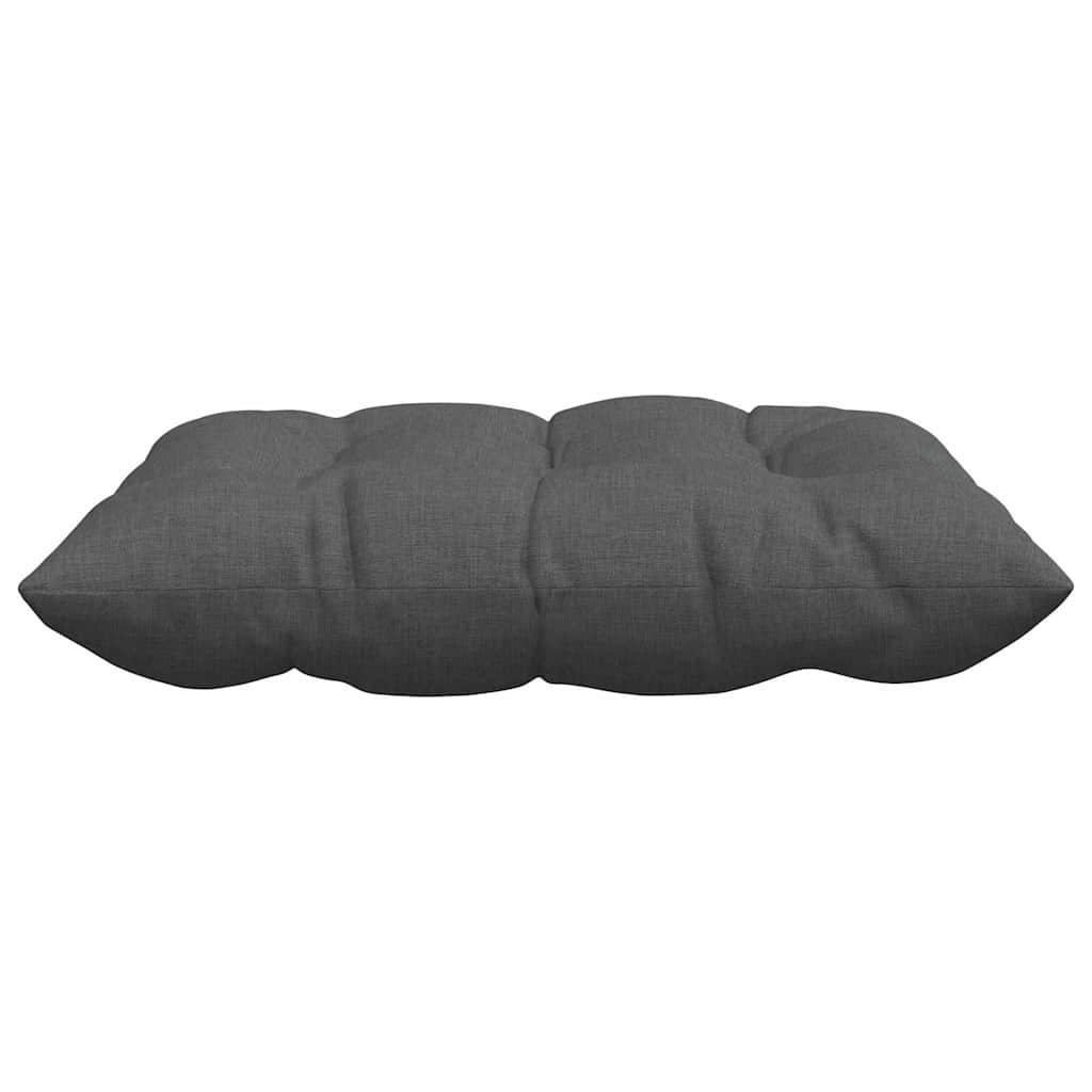 Jastučići za sjedenje 4 pcs Tamno siva 40 x 40 x 6 cm tkanina