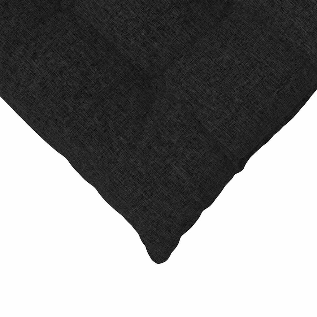 Jastučići za sjedenje 4 pcs Crna 40 x 40 x 6 cm tkanina