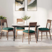 Jastučići za sjedenje 4 pcs Tamnozelena 40 x 40 x 6 cm tkanina