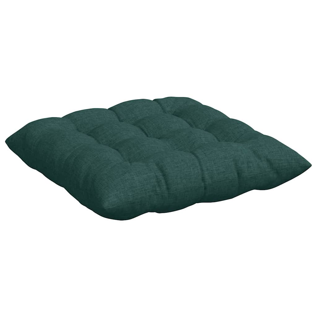 Jastučići za sjedenje 4 pcs Tamnozelena 40 x 40 x 6 cm tkanina