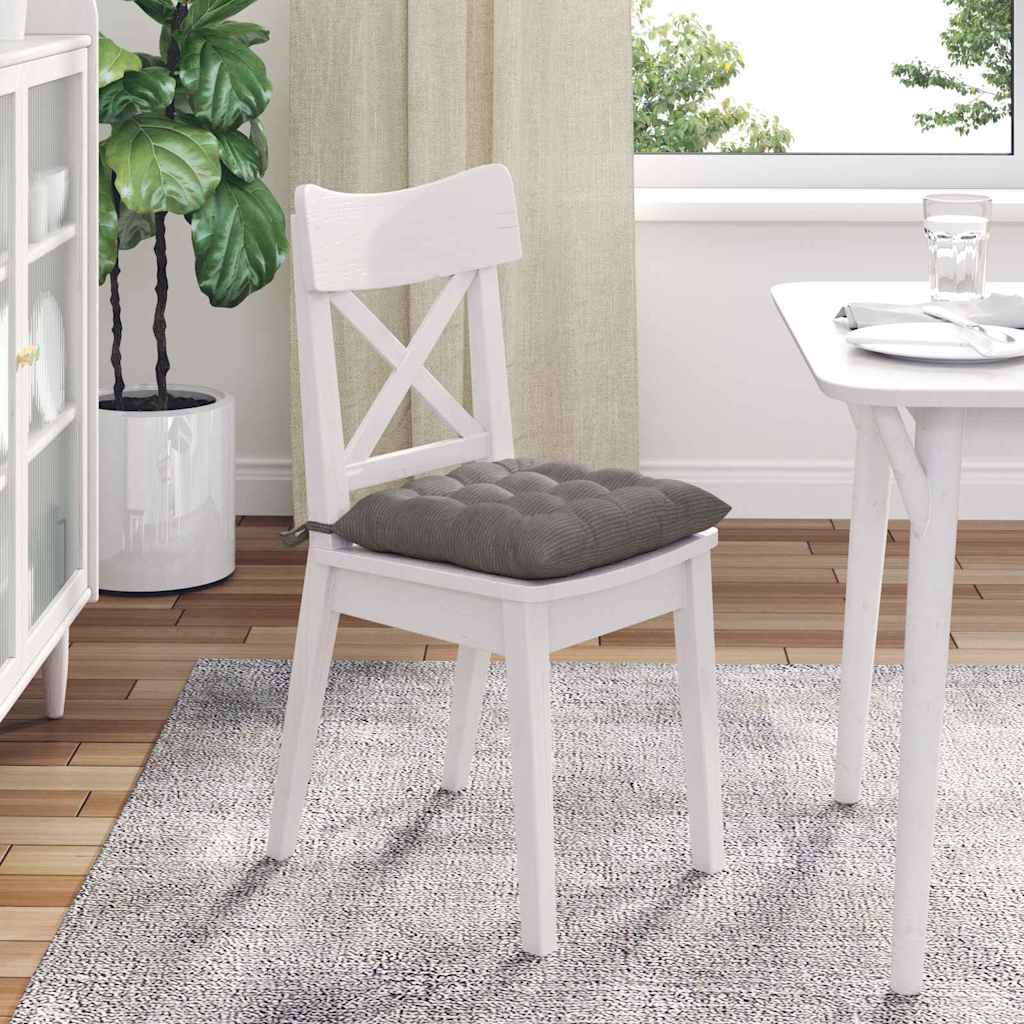 Jastučići za sjedenje 4 pcs Svijetlo siva 40 x 40 x 6 cm