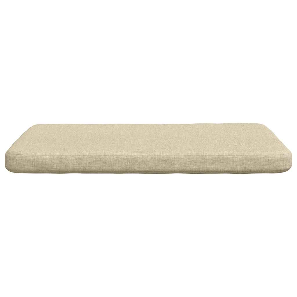 Jastučići za sjedenje 4 pcs Krema 40 x 40 x 3 cm tkanina