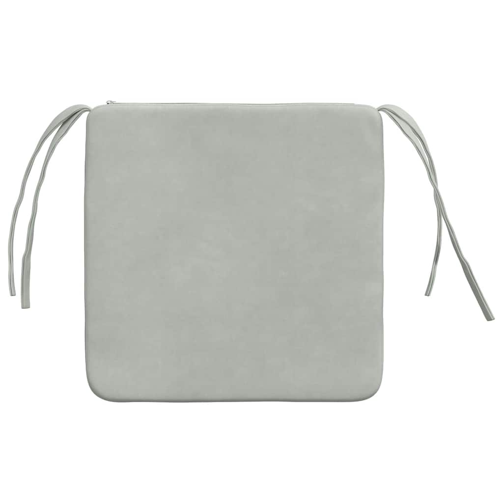 Jastučići za sjedenje 4 pcs Svijetlo siva 40 x 40 x 3 cm Baršun