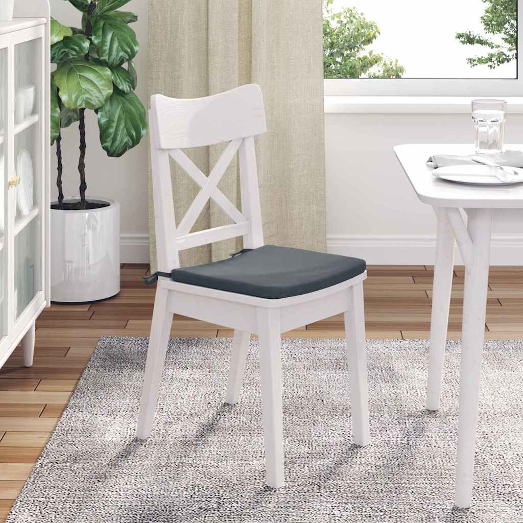 Jastučići za sjedenje 4 pcs Tamno siva 40 x 40 x 3 cm Baršun