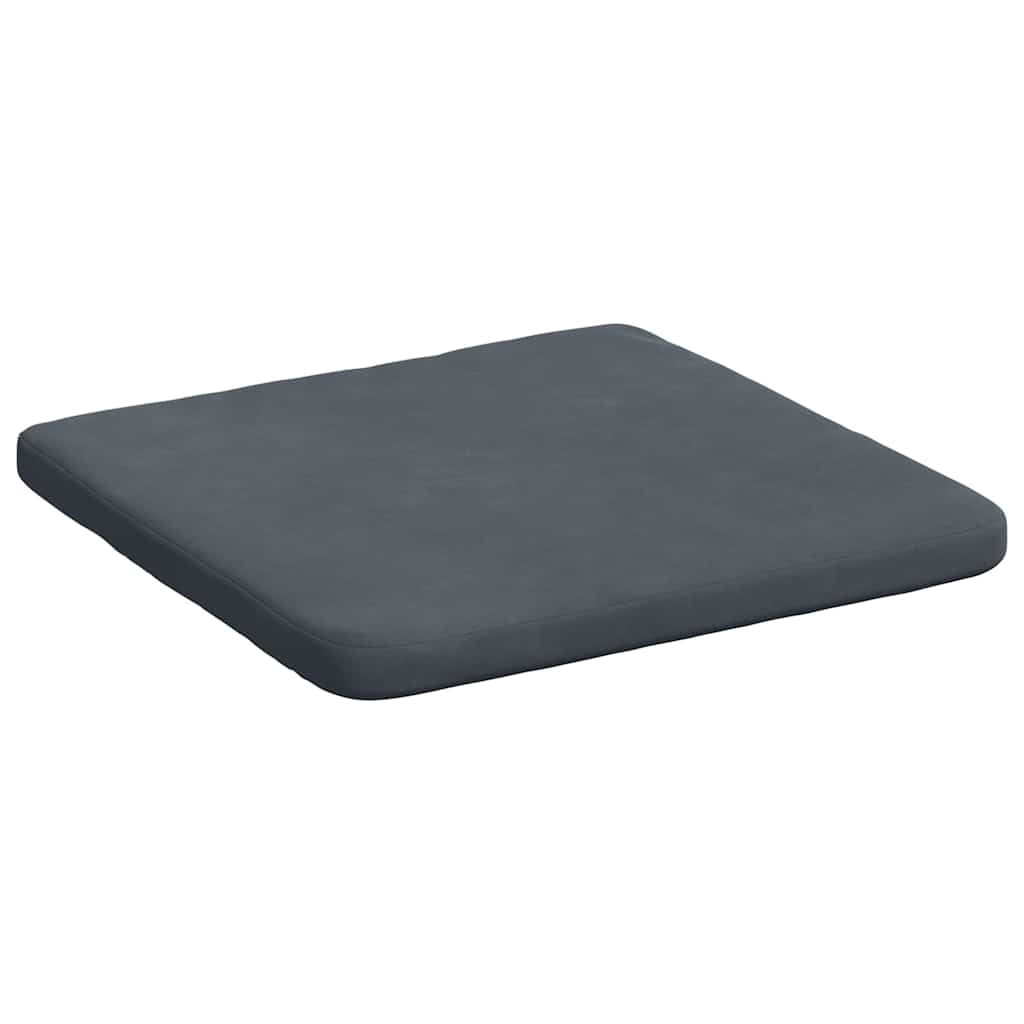 Jastučići za sjedenje 4 pcs Tamno siva 40 x 40 x 3 cm Baršun