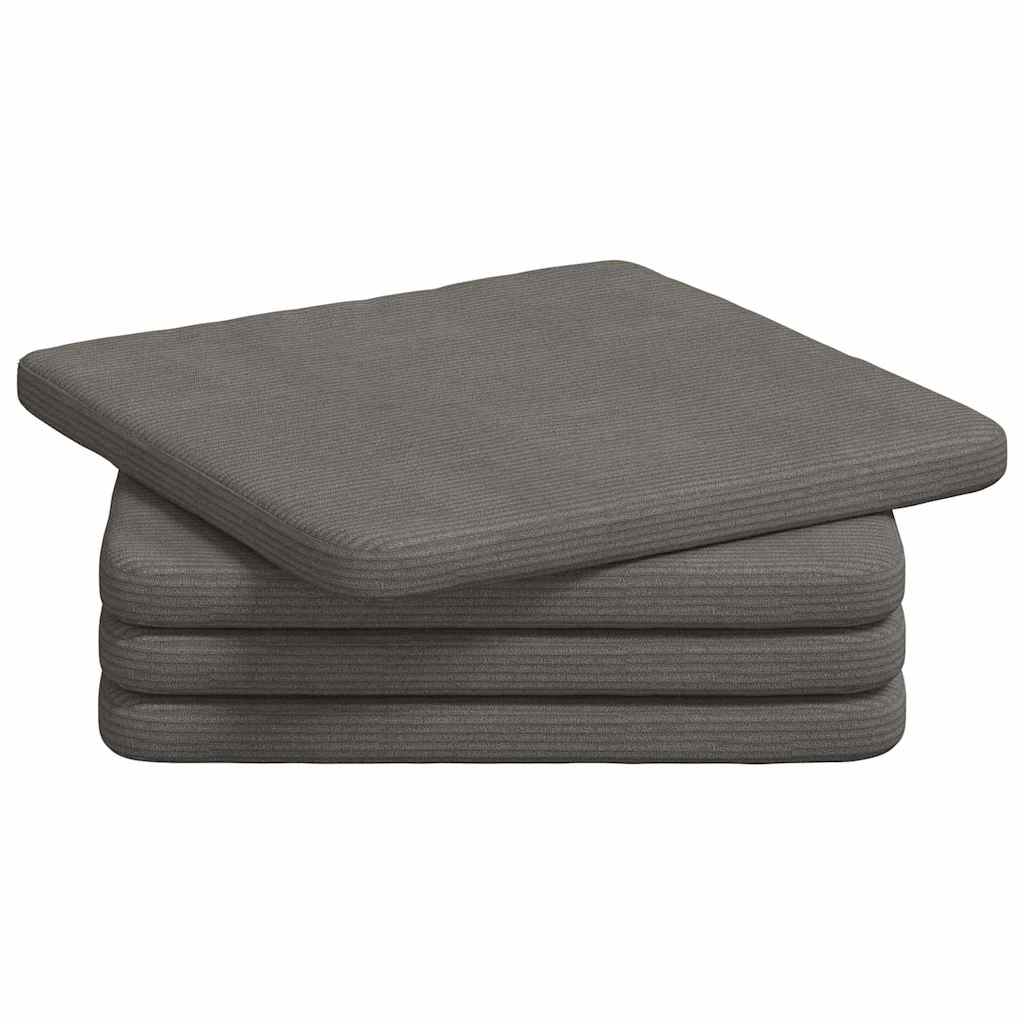 Jastučići za sjedenje 4 pcs Svijetlo siva 40 x 40 x 3 cm