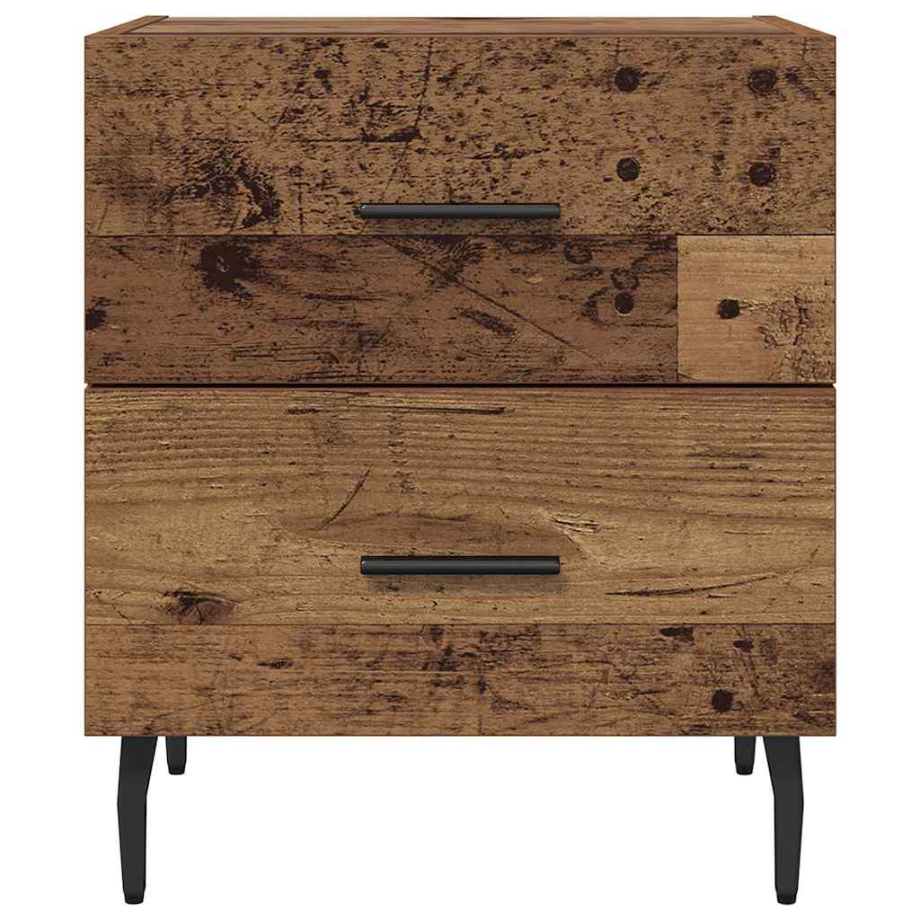 Noćni ormar s ladicama 2 pcs Staro drvo 40 x 35 x 47,5 cm