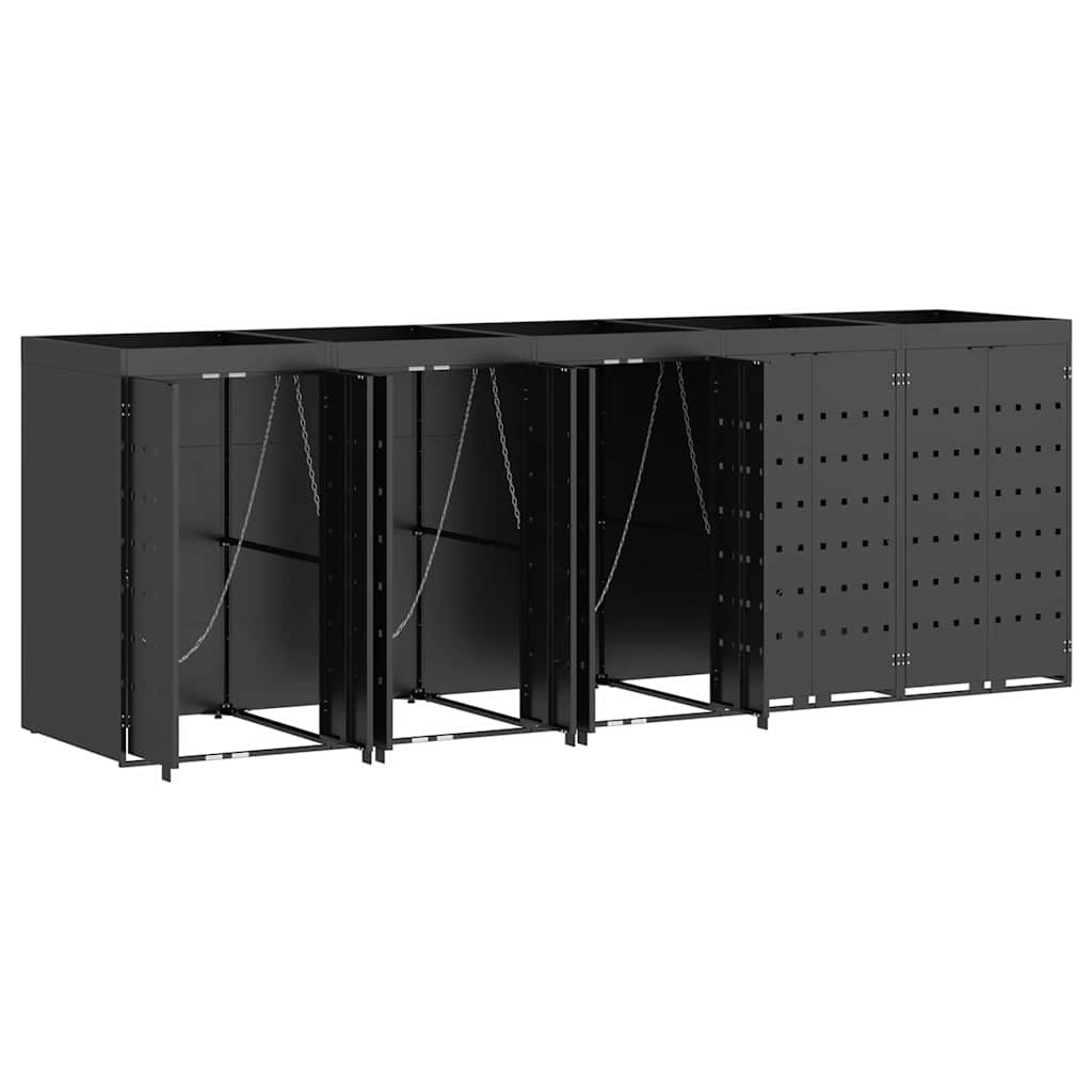 Skladištenje kanti za 5 kanti Antracit 340 x 77,5 x 121,5 cm