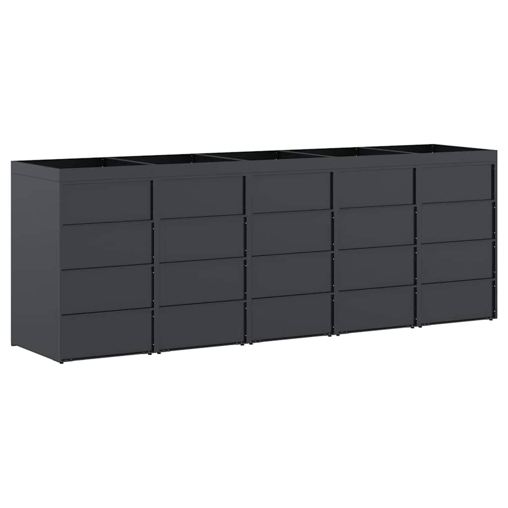 Skladištenje kanti za 5 kanti Antracit 340 x 77,5 x 121,5 cm