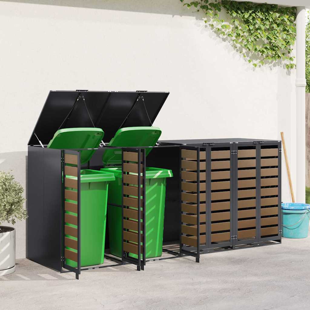Skladištenje kanti za 3 kante Antracit 340 x 77.5 x 115.5 cm